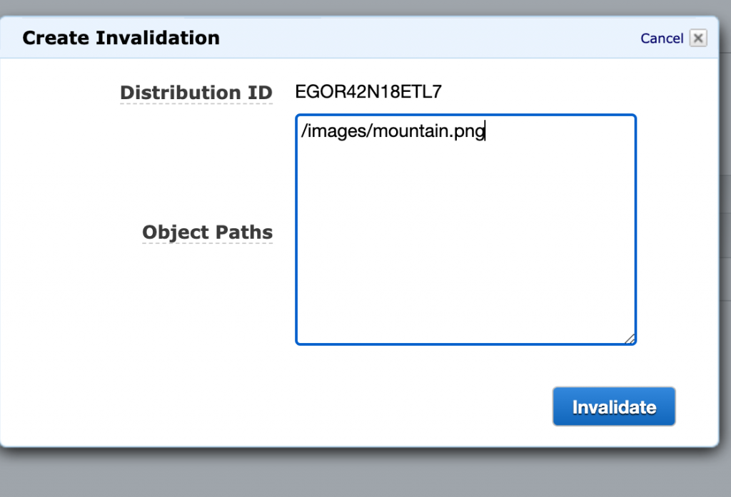 CloudFront Invalidations