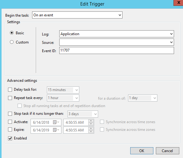 PowerShell Creating tasks with Task Scheduler step 2