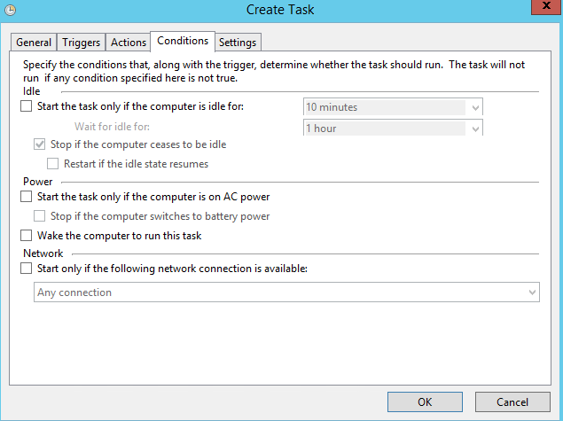 PowerShell Creating tasks with Task Scheduler step 4